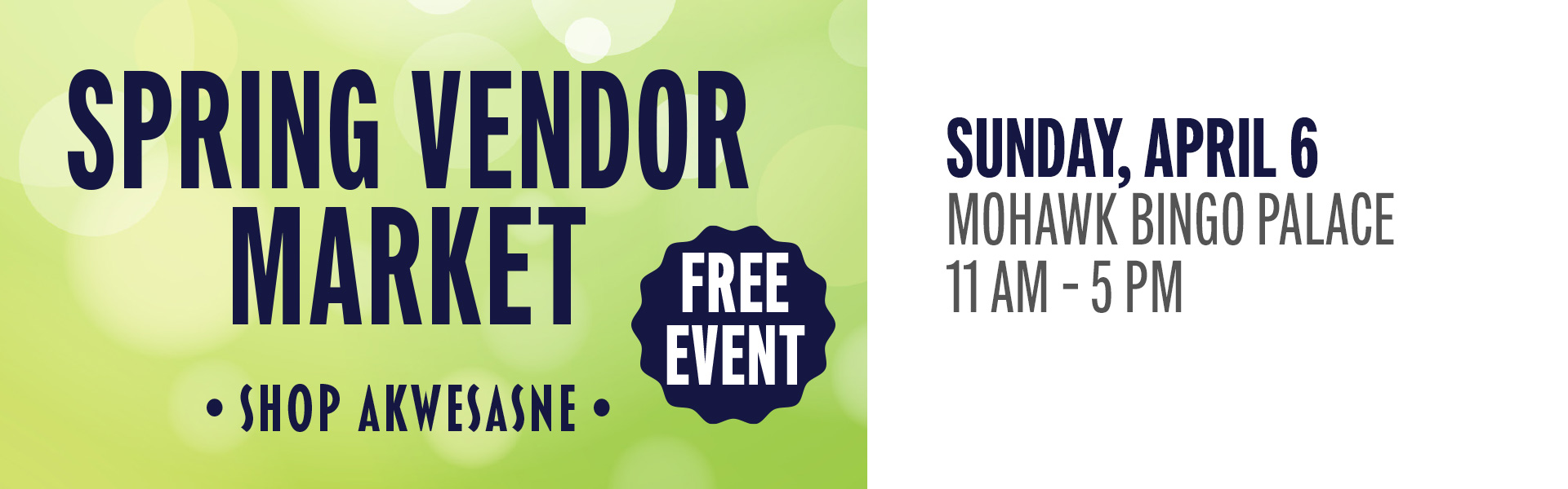 Enjoy a wide variety of items from local vendors offering everything from fine art, jewelry, crafts, health & wellness, food and more at the Spring Vendor Market!