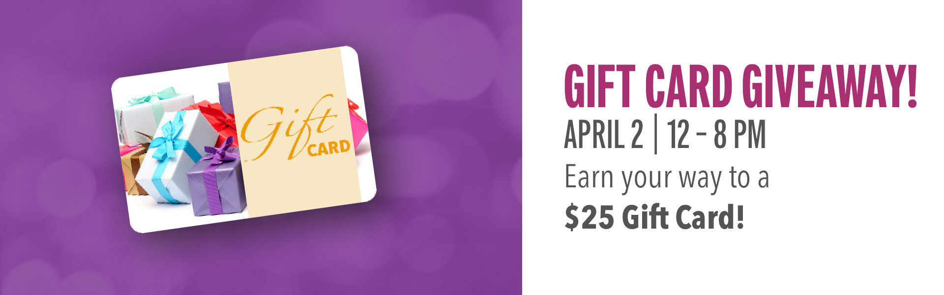 Earn 50 points to receive a $25 Amex Gift Card.